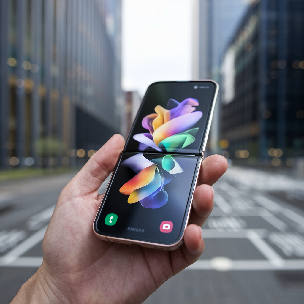 Galaxy Z Flip 7 en main.