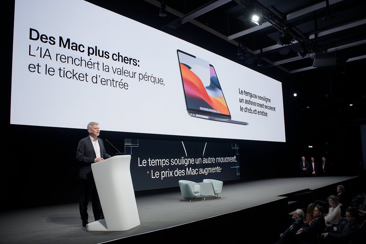 Des Mac plus chers: l'IA renchérit la valeur perçue, et le ticket d'entrée