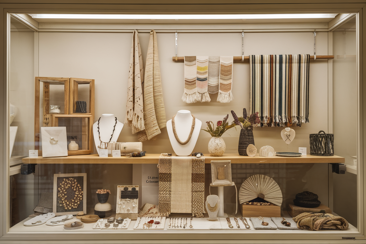 Bijoux, textile, décoration: la vitrine d'un artisanat créatif revendiqué