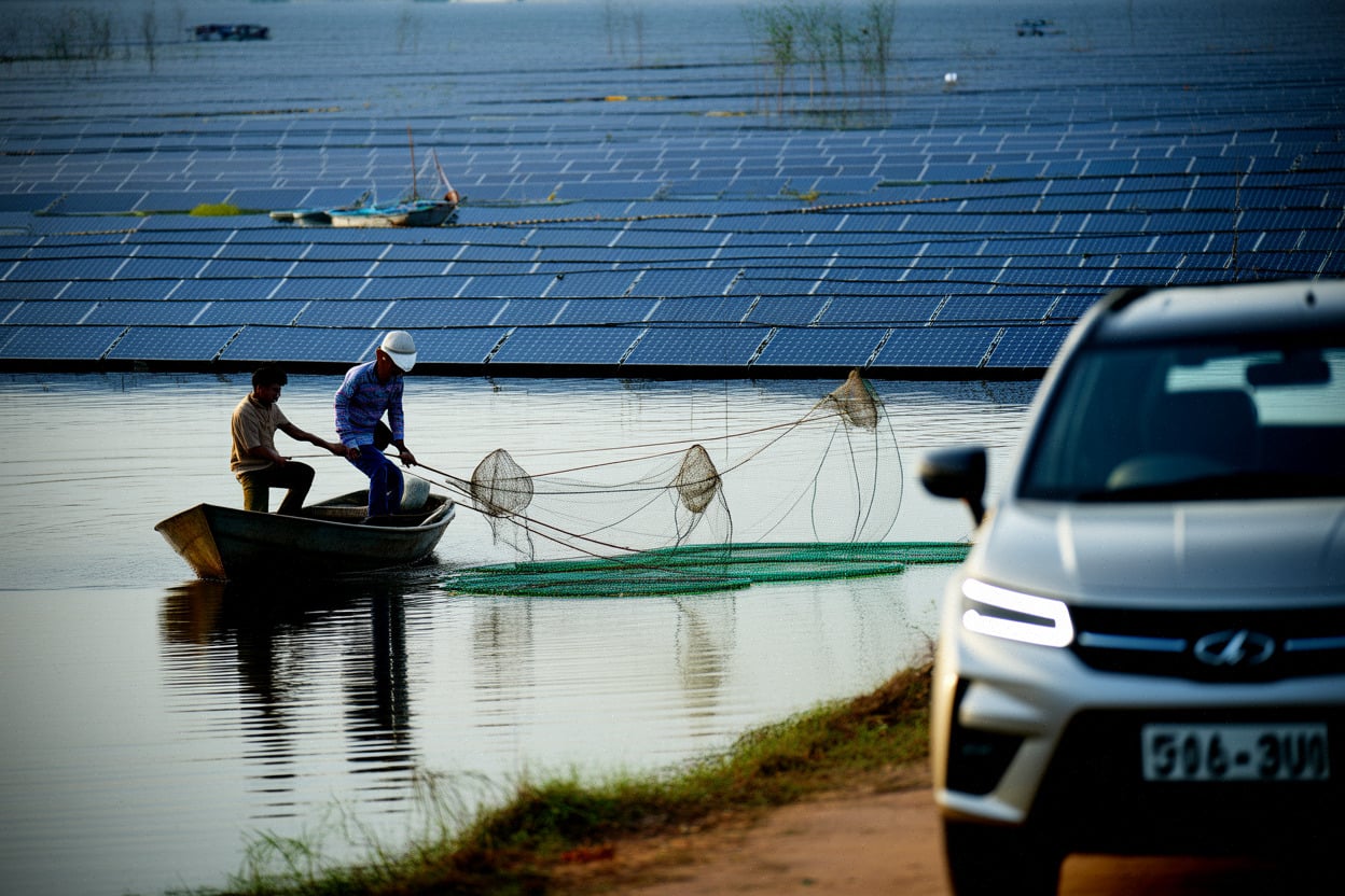 2bb5b31c5ff00908 Vietnam : des panneaux solaires flottants sur les lacs compliquent le travail des pêcheurs
