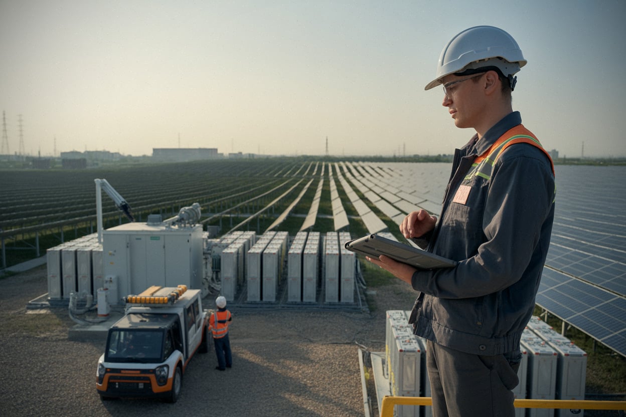 73d2ed8dd4cc5e4d Chine, plus grande centrale solaire hybride du monde branchée, photovoltaïque et gestion de l'intermittence, ce qui change pour le réseau