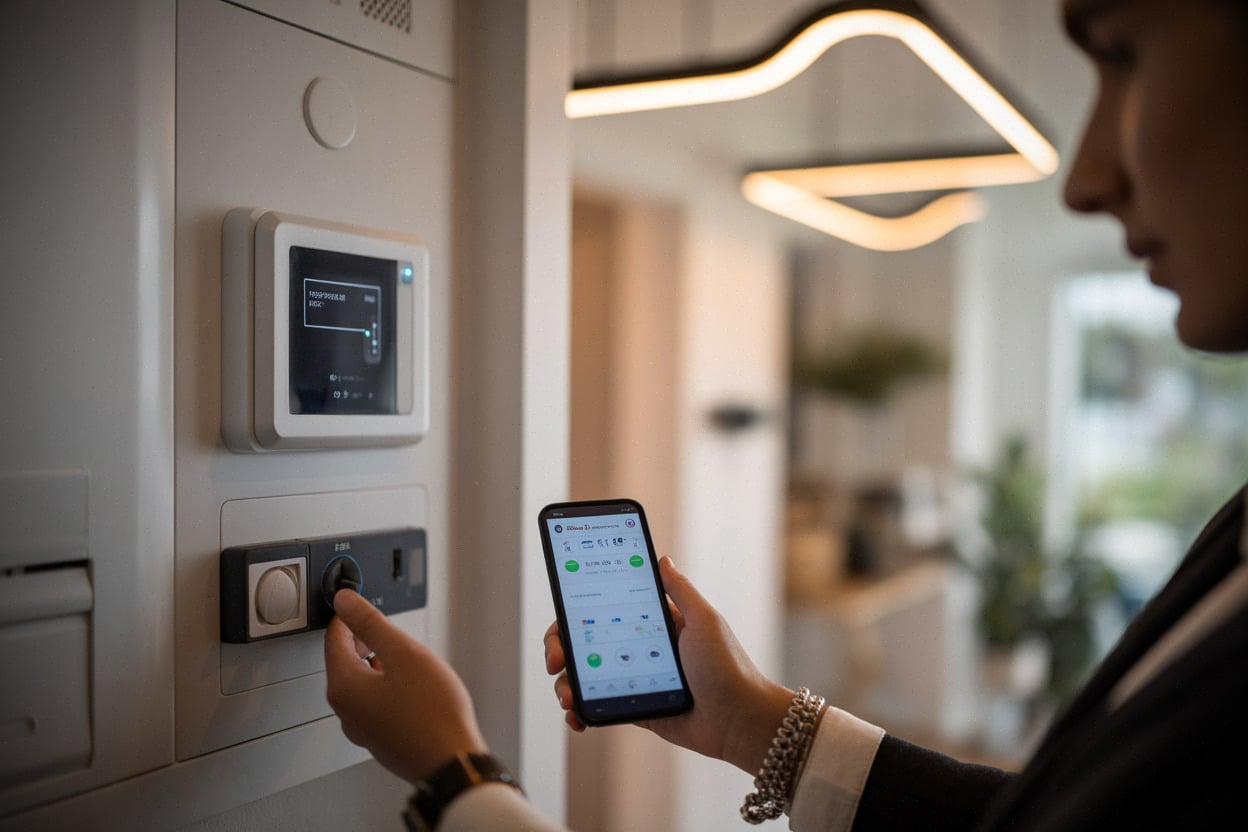 Pilotage des usages électriques avec compteur communicant et programmation heures creuses