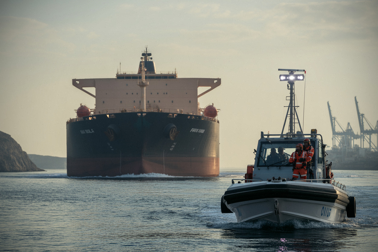 Tanker et escorte dans le détroit d’Ormuz, risque accru sur le transport