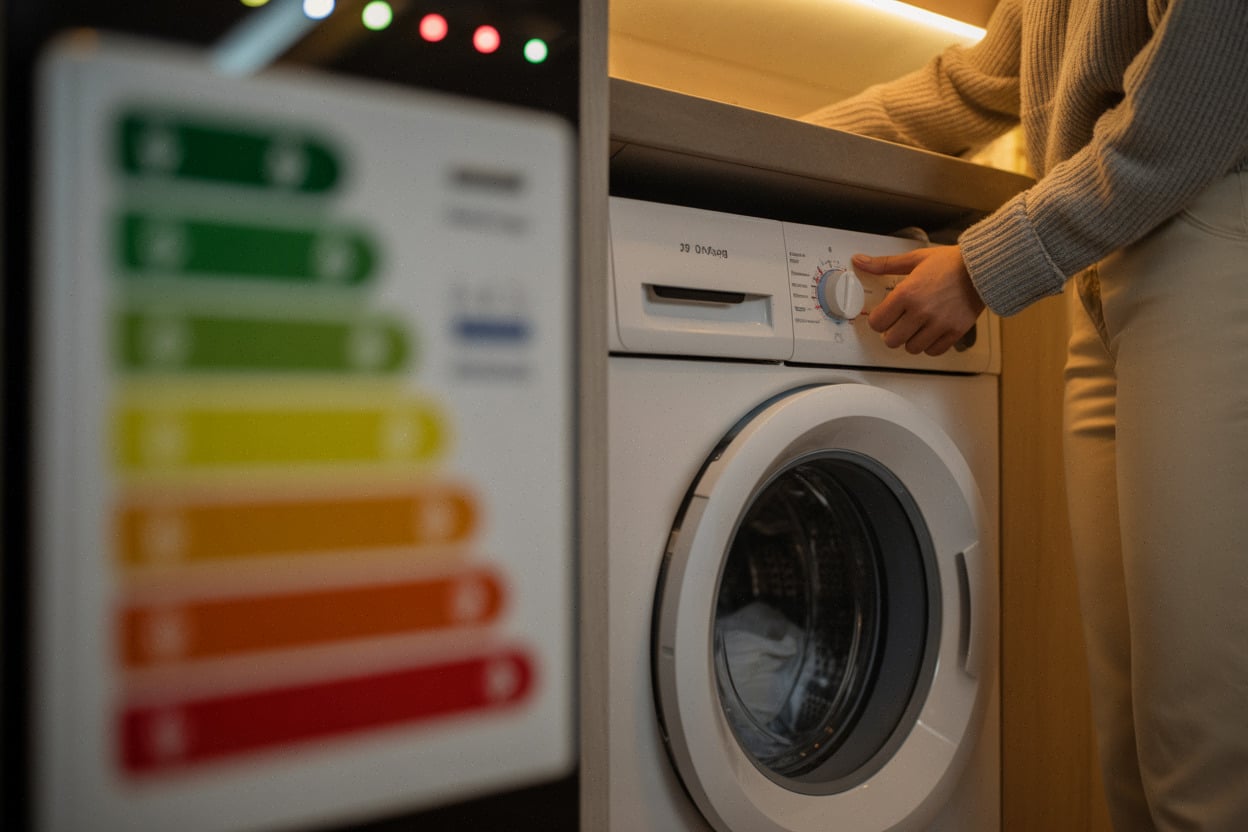 Départ différé du lave-linge pour éviter les heures chères