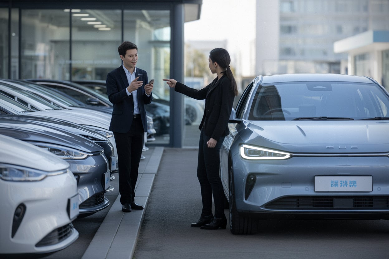 Concession avec voitures électriques chinoises neuves à prix affichés bas