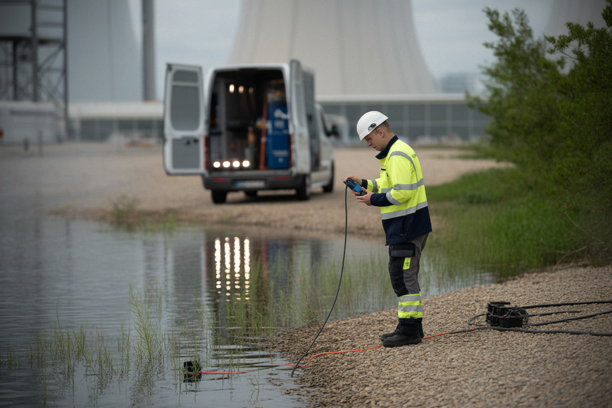 Contrôle de température et débit d’un cours d’eau près de Cattenom