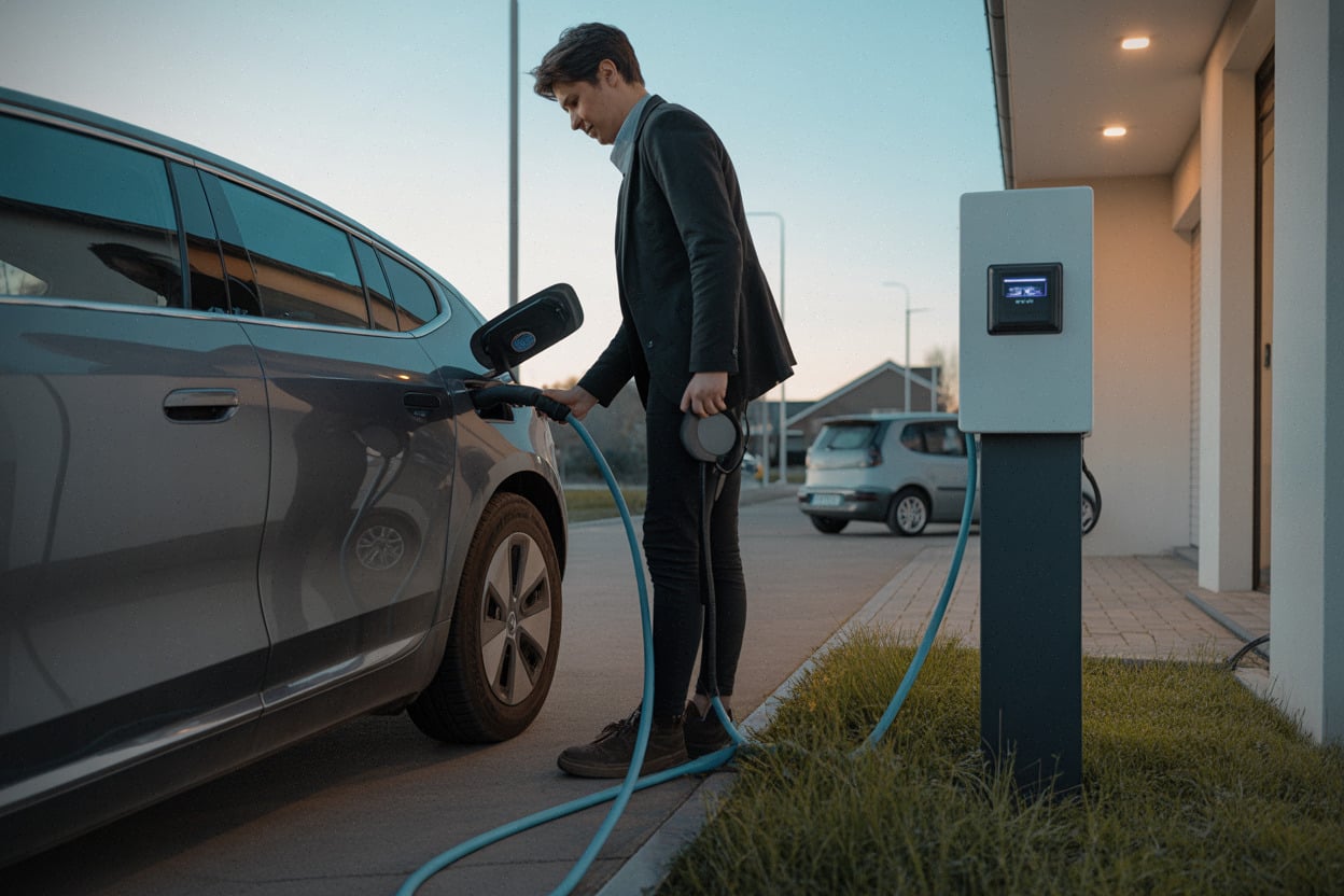 Recharge à domicile d’une voiture électrique d’occasion, coût d’usage réduit