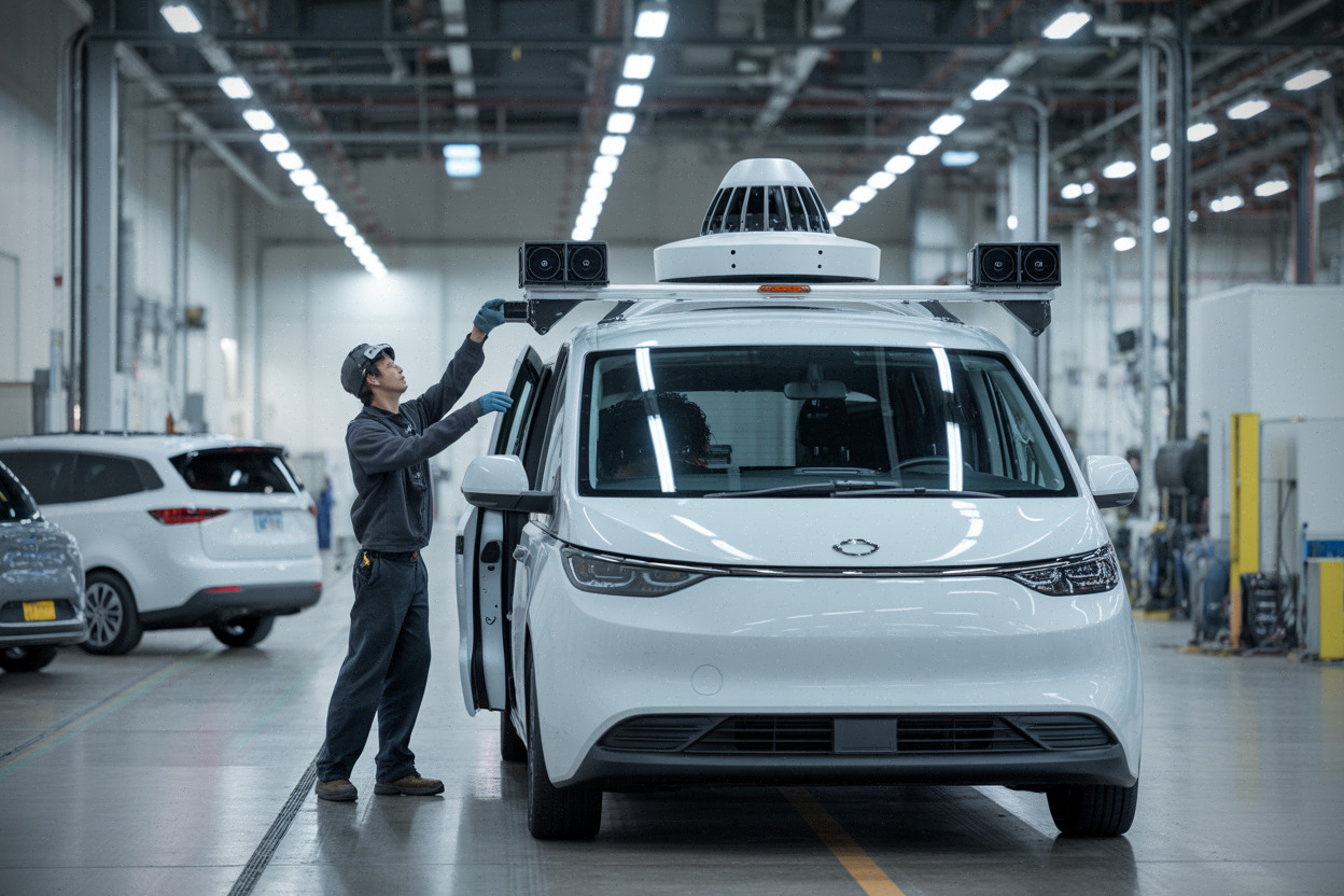 Intégration des capteurs Waymo sur un véhicule Zeekr en Arizona