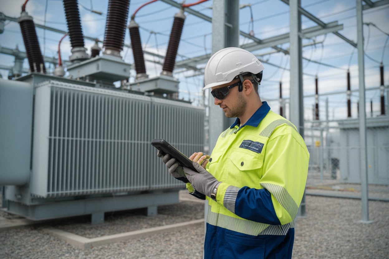 Transformateur électrique contrôlé après incident à la centrale de Chinon