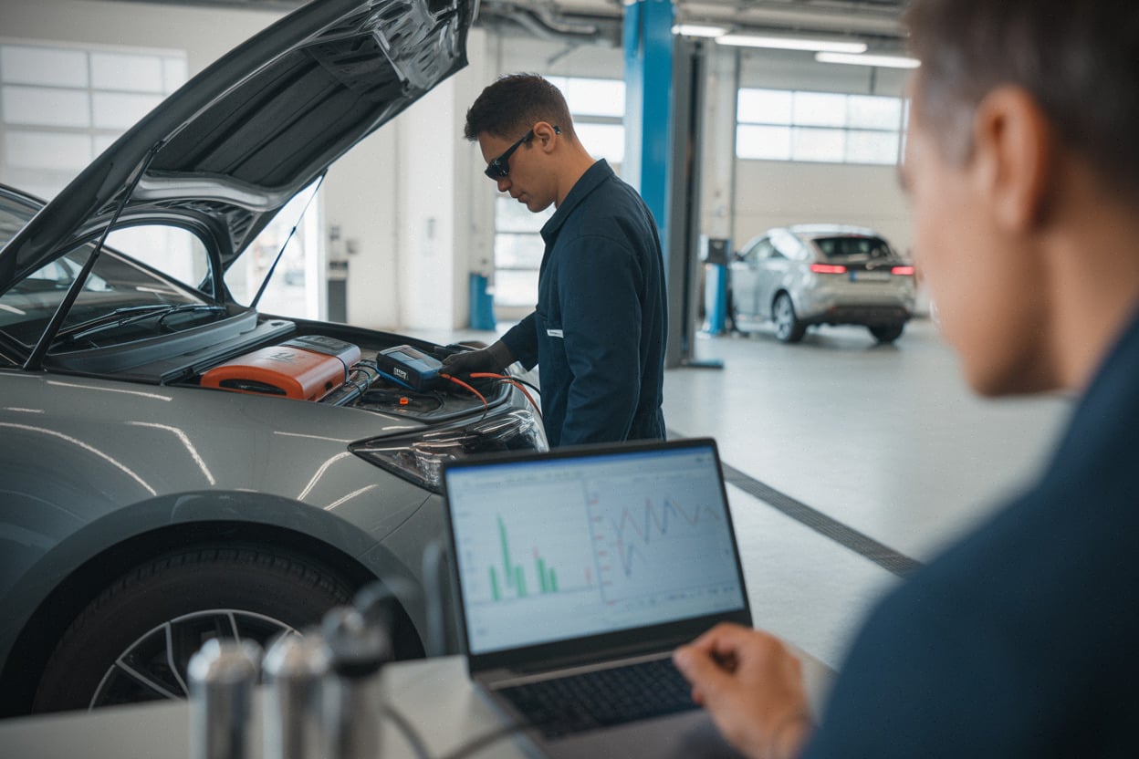 Diagnostic batterie d’une voiture électrique avant achat d’occasion
